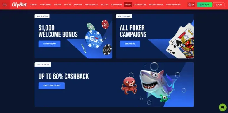 OlyBet screenshot